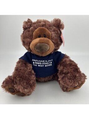 Gund, Philbin T-Shirt Teddy Bear, Brown, Sitting Paramount 13" Paws-itivey.